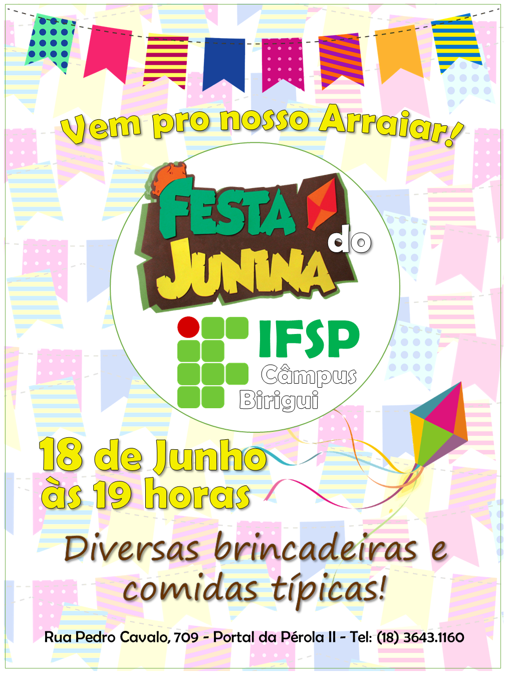 Poster da IFesta Junina 2016